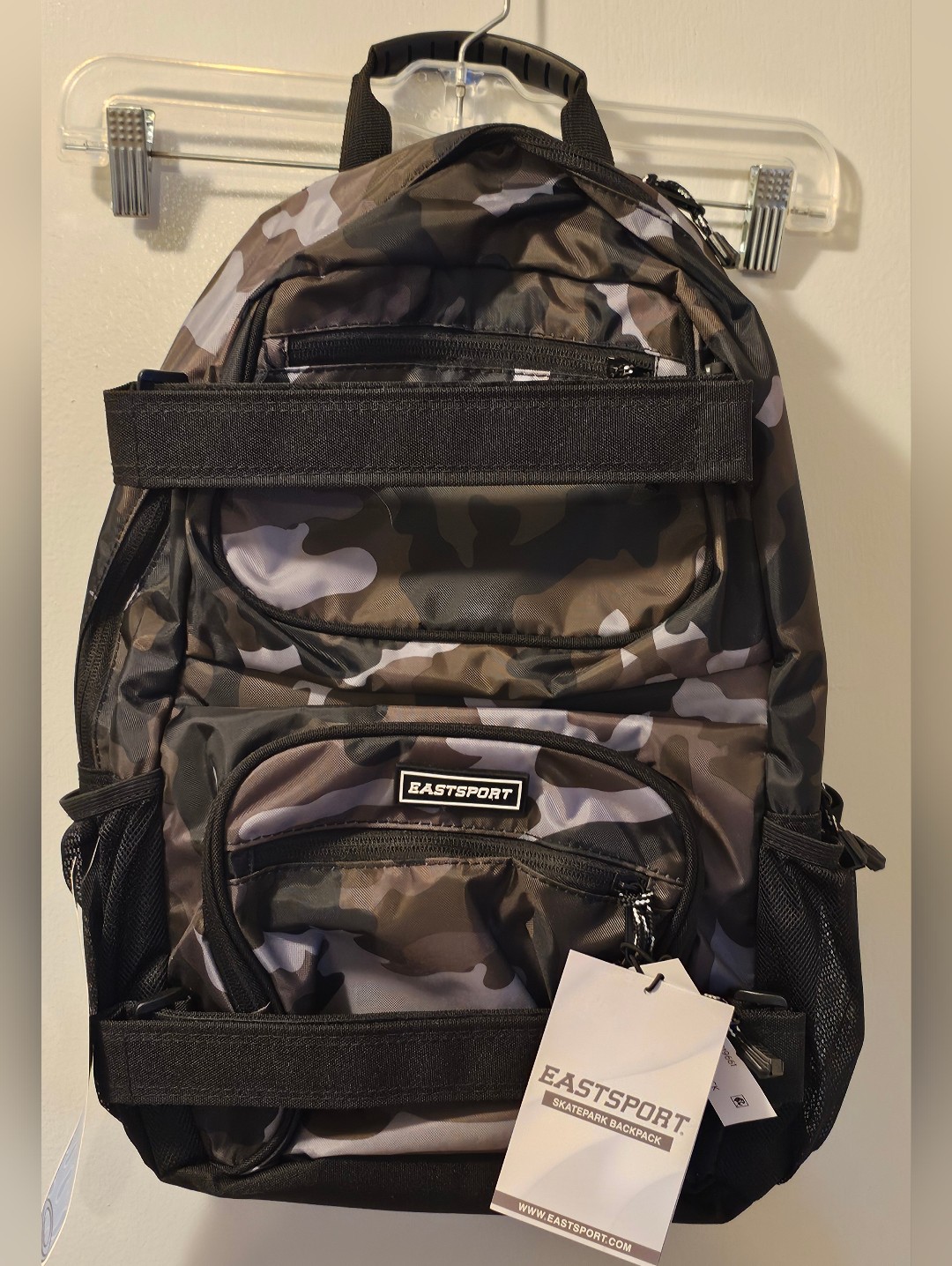 Eastsport Skatepark Skater Unisex Camo Backpack Nwt